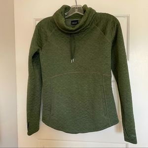 Quilted Pullover Olive Green